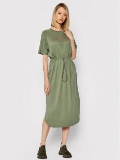 Best Pirce ⭐ DKNY Γυναίκες Καθημερινά Φορέματα Φόρεμα καθημερινό P1FTCEGQ Πράσινο Regular Fit 🔥