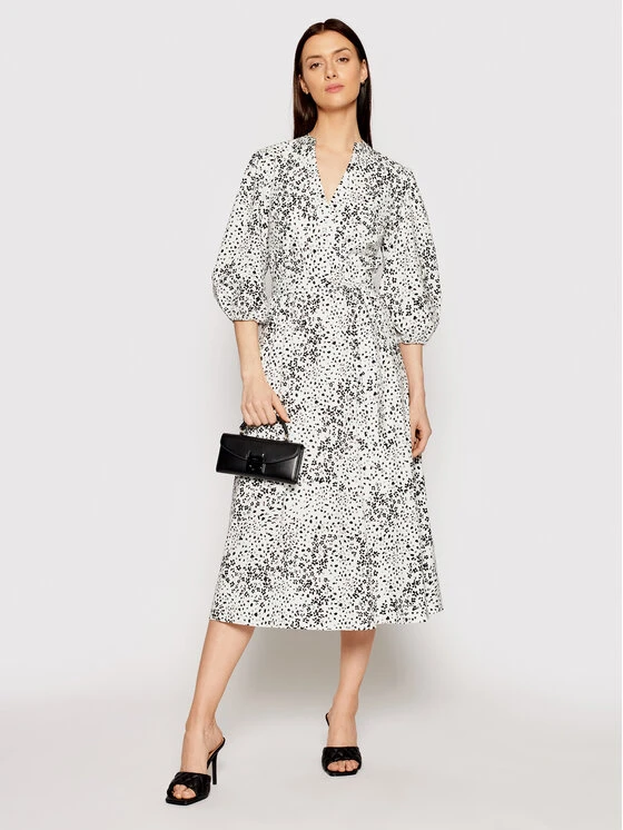 Νέος ✨ DKNY Γυναίκες Φορέματα σε Στυλ Πουκάμισο & Σεμιζιέ Φόρεμα πουκάμισο DD1AM347 Λευκό Regular Fit 🌟 4 Νέος ✨ DKNY Γυναίκες Φορέματα σε Στυλ Πουκάμισο & Σεμιζιέ Φόρεμα πουκάμισο DD1AM347 Λευκό Regular Fit 🌟 - Image 2