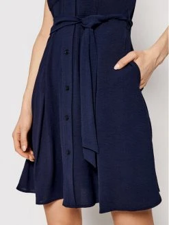 Φτηνός ✨ DKNY Γυναίκες Καθημερινά Φορέματα Φόρεμα καθημερινό DD1A7685 Σκούρο μπλε Regular Fit 🔥 -Ενδυματολογικός Παράδεισος Κατάστημα unnamed file 1042