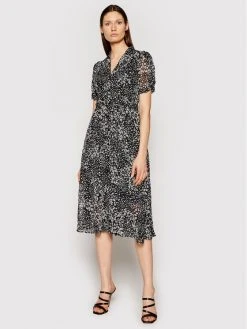 Συμφωνίες 🛒 DKNY Γυναίκες Καθημερινά Φορέματα Φόρεμα καθημερινό DD1A2448 Μαύρο Regular Fit ✨