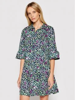 Κουπόνι ✨ DKNY Γυναίκες Φορέματα σε Στυλ Πουκάμισο & Σεμιζιέ Φόρεμα πουκάμισο DD1A3291 Σκούρο μπλε Regular Fit ❤️