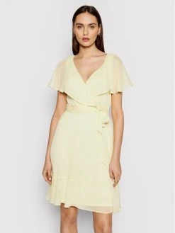 Εξοδος ⌛ DKNY Γυναίκες Καλοκαιρινά Φορέματα Φόρεμα καλοκαιρινό DD1BI436 Κίτρινο Regular Fit 😉