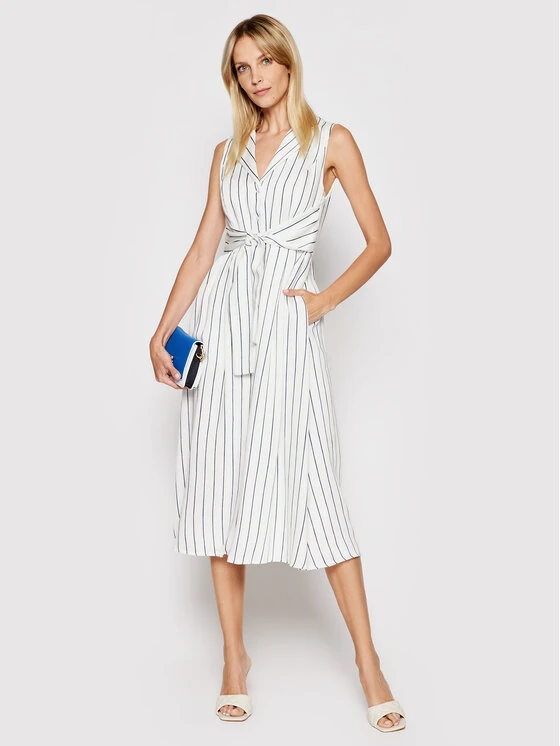 Best Pirce 🎉 DKNY Γυναίκες Φορέματα σε Στυλ Πουκάμισο & Σεμιζιέ Φόρεμα πουκάμισο DD1B3166 Λευκό Regular Fit 😀 4 Best Pirce 🎉 DKNY Γυναίκες Φορέματα σε Στυλ Πουκάμισο & Σεμιζιέ Φόρεμα πουκάμισο DD1B3166 Λευκό Regular Fit 😀 - Image 2