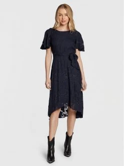 Καλύτερη πώληση ❤️ DKNY Γυναίκες Κοκτέιλ Φορέματα Φόρεμα κοκτέιλ DD2FA664 Σκούρο μπλε Regular Fit ✔️