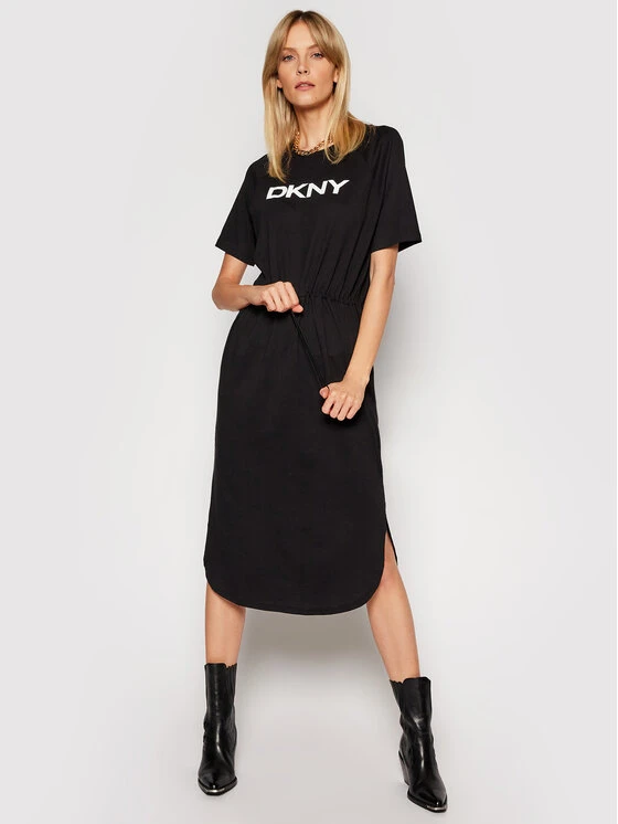 Εκπτωση ⭐ DKNY Γυναίκες Καθημερινά Φορέματα Φόρεμα καθημερινό P1BD7EGQ Μαύρο Regular Fit 🤩 4 Εκπτωση ⭐ DKNY Γυναίκες Καθημερινά Φορέματα Φόρεμα καθημερινό P1BD7EGQ Μαύρο Regular Fit 🤩 - Image 2