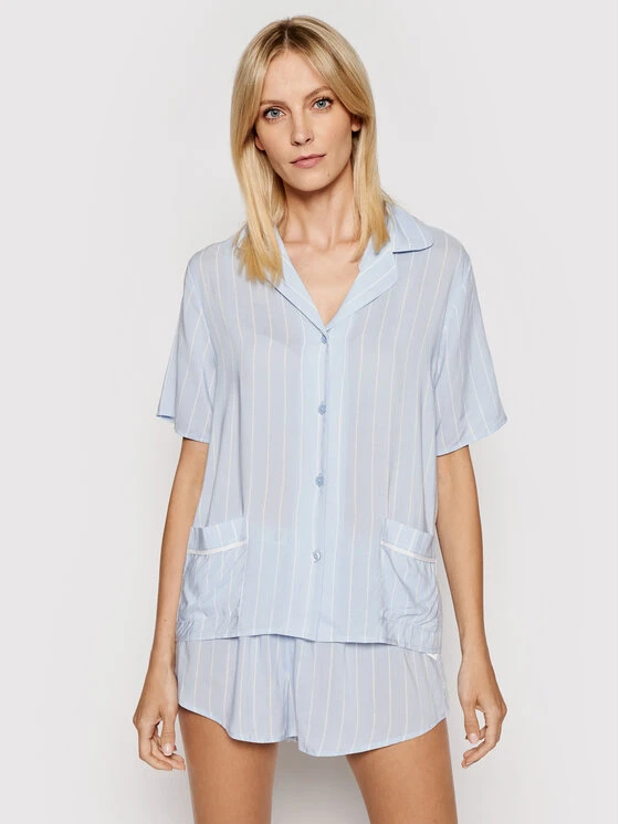 Προώθηση ❤️ DKNY Γυναίκες Πιτζάμες Σετ Πιτζάμα YI2922454 Μπλε 🎉 3 Προώθηση ❤️ DKNY Γυναίκες Πιτζάμες Σετ Πιτζάμα YI2922454 Μπλε 🎉