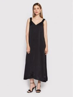 Συμφωνίες 🎉 DKNY Γυναίκες Καθημερινά Φορέματα Φόρεμα καθημερινό P2DBTN10 Μαύρο Regular Fit ✔️