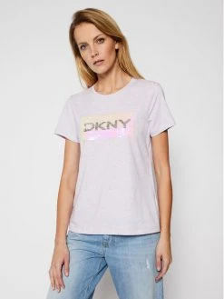 Η καλύτερη συμφωνία ⭐ DKNY Γυναίκες T-shirts T-Shirt P0KWZDNA Ροζ Regular Fit ✔️