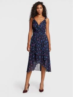 Εξοδος 🔔 DKNY Γυναίκες Καλοκαιρινά Φορέματα Φόρεμα καλοκαιρινό DD2ER859 Σκούρο μπλε Regular Fit 🌟