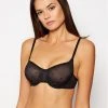 Φτηνός 😀 DKNY Γυναίκες Με Μπανέλα Σουτιέν με μπανέλα DK4039 Μαύρο ❤️