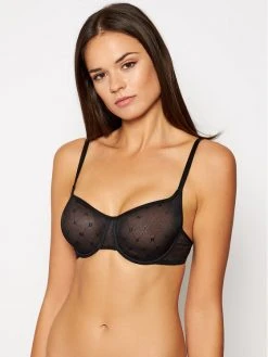 Φτηνός 😀 DKNY Γυναίκες Με Μπανέλα Σουτιέν με μπανέλα DK4039 Μαύρο ❤️