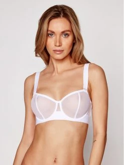Τοπ 10 ✔️ DKNY Γυναίκες Με Μπανέλα Σουτιέν Bardot DK4939 Λευκό ✔️