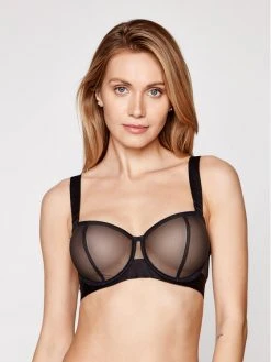 Προϋπολογισμός 🛒 DKNY Γυναίκες Με Μπανέλα Σουτιέν Bardot DK4939 Μαύρο ⌛