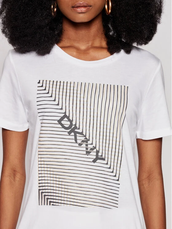 Εκπτωση ⭐ DKNY Γυναίκες T-shirts T-Shirt P0EBWCNA Λευκό Regular Fit 🔥 6 Εκπτωση ⭐ DKNY Γυναίκες T-shirts T-Shirt P0EBWCNA Λευκό Regular Fit 🔥 - Image 4