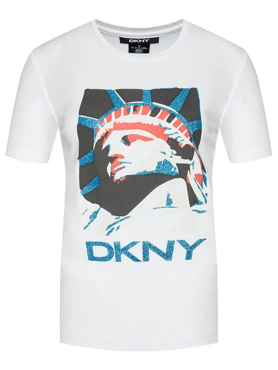 Προώθηση 🤩 DKNY Γυναίκες T-shirts T-Shirt P0DBFCNA Λευκό Regular Fit 🎉 7 Προώθηση 🤩 DKNY Γυναίκες T-shirts T-Shirt P0DBFCNA Λευκό Regular Fit 🎉 - Image 5