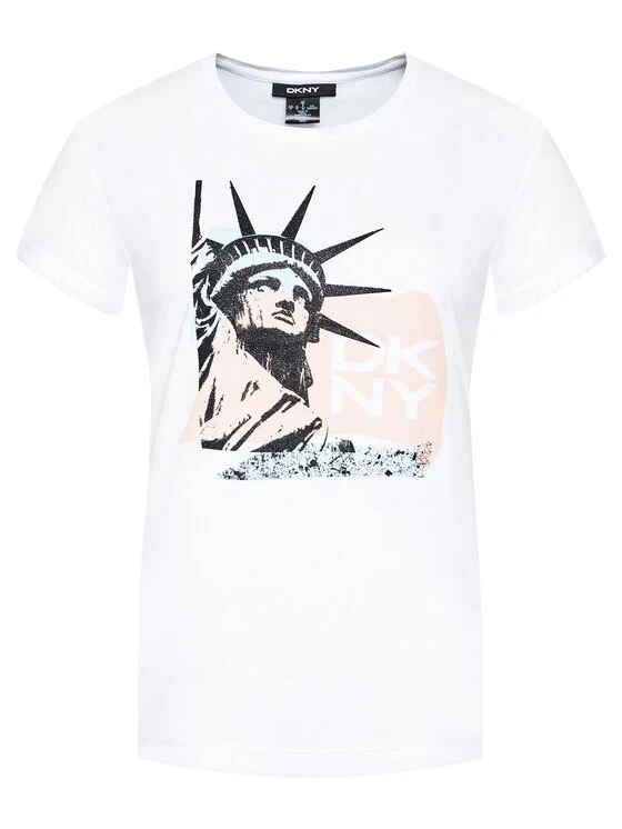 Πολύ καλή προσφορά 👏 DKNY Γυναίκες T-shirts T-Shirt P0DBICNA Λευκό Regular Fit 🛒 7 Πολύ καλή προσφορά 👏 DKNY Γυναίκες T-shirts T-Shirt P0DBICNA Λευκό Regular Fit 🛒 - Image 5