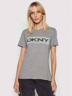 Best Pirce 🧨 DKNY Γυναίκες T-shirts T-Shirt P02ARCNA Γκρι Regular Fit 😀