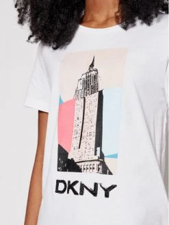 Αγορά 👍 DKNY Γυναίκες T-shirts T-Shirt P0DBGCNA Λευκό Regular Fit ❤️ -Ενδυματολογικός Παράδεισος Κατάστημα unnamed file 1497