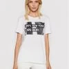 Νέος ⌛ DKNY Γυναίκες T-shirts T-Shirt P02HBCNA Λευκό Regular Fit 👍