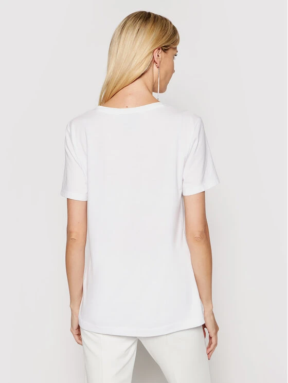 Νέος ⌛ DKNY Γυναίκες T-shirts T-Shirt P02HBCNA Λευκό Regular Fit 👍 5 Νέος ⌛ DKNY Γυναίκες T-shirts T-Shirt P02HBCNA Λευκό Regular Fit 👍 - Image 3