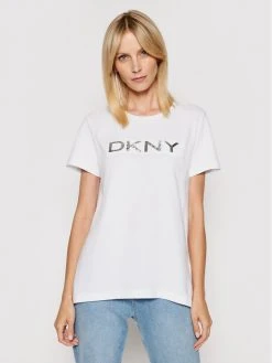 ΧΟΝΔΡΙΚΟ ΕΜΠΟΡΙΟ 🤩 DKNY Γυναίκες T-shirts T-Shirt P0DH7CNA Λευκό Regular Fit ✨