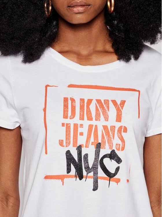 Εκπτωση 😉 DKNY Γυναίκες T-shirts T-Shirt E0EZZDFA Λευκό Regular Fit ❤️ 6 Εκπτωση 😉 DKNY Γυναίκες T-shirts T-Shirt E0EZZDFA Λευκό Regular Fit ❤️ - Image 4