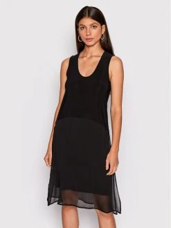 Η καλύτερη συμφωνία 👏 DKNY Γυναίκες Καλοκαιρινά Φορέματα Φόρεμα καλοκαιρινό P22DAEJR Μαύρο Regular Fit 🌟