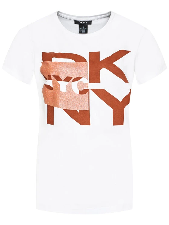 Εξοδος 🔥 DKNY Γυναίκες T-shirts T-Shirt P0EBCCNA Λευκό Regular Fit 🌟 7 Εξοδος 🔥 DKNY Γυναίκες T-shirts T-Shirt P0EBCCNA Λευκό Regular Fit 🌟 - Image 5