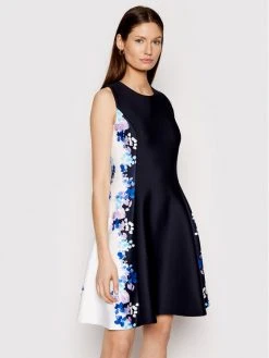 Ολοκαίνουργιο ❤️ DKNY Γυναίκες Κοκτέιλ Φορέματα Φόρεμα κοκτέιλ DD0DK449 Σκούρο μπλε Regular Fit 🤩