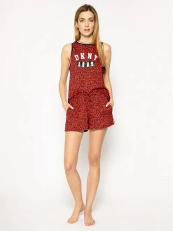 Προϋπολογισμός 🔔 DKNY Γυναίκες Πιτζάμες Σετ Πιτζάμα YI2122404 Κόκκινο 🤩 -Ενδυματολογικός Παράδεισος Κατάστημα unnamed file 1555