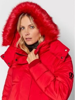 Συμφωνίες ⌛ DKNY Γυναίκες Χειμωνιάτικα Μπουφάν Μπουφάν πουπουλένιο DL1MGF95 Κόκκινο Regular Fit 💯 -Ενδυματολογικός Παράδεισος Κατάστημα unnamed file 1580