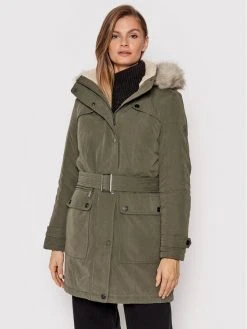 Best Pirce ⭐ DKNY Γυναίκες Χειμωνιάτικα Μπουφάν Μπουφάν χειμωνιάτικο DL1MPA26 Πράσινο Regular Fit ✨