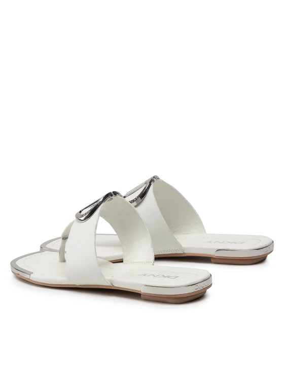 Νέος 🥰 DKNY Γυναίκες Σαγιονάρες Halcott K4051669 Λευκό ✔️ 5 Νέος 🥰 DKNY Γυναίκες Σαγιονάρες Halcott K4051669 Λευκό ✔️ - Image 3