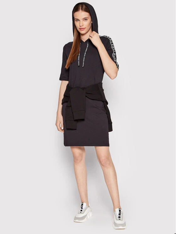 Πολύ καλή προσφορά 🤩 DKNY Γυναίκες Καθημερινά Φορέματα Φόρεμα καθημερινό DD2AN706 Μαύρο Regular Fit ✨ 4 Πολύ καλή προσφορά 🤩 DKNY Γυναίκες Καθημερινά Φορέματα Φόρεμα καθημερινό DD2AN706 Μαύρο Regular Fit ✨ - Image 2