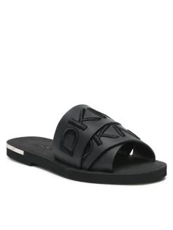 Κουπόνι 🥰 DKNY Γυναίκες Παντόφλες Idalie Logo K1113468 Μαύρο 🛒