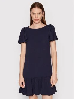 Προϋπολογισμός 😉 DKNY Γυναίκες Καθημερινά Φορέματα Φόρεμα καθημερινό DD2A759A Σκούρο μπλε Relaxed Fit 🎁