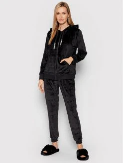 Ολοκαίνουργιο ⭐ DKNY Γυναίκες Πιτζάμες Σετ Πιτζάμα YI3022450 Μαύρο Regular Fit ✨