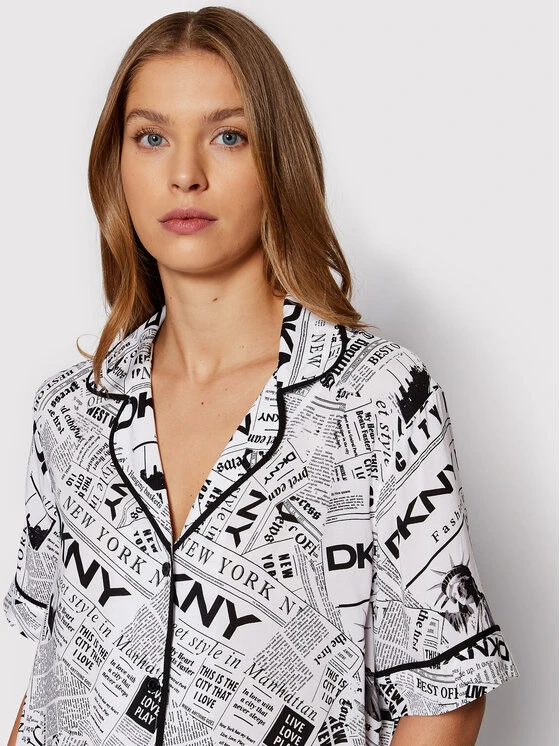 Flash Sale 🥰 DKNY Γυναίκες Πιτζάμες Σετ Πιτζάμα YI2922526 Λευκό Regular Fit 🔔 6 Flash Sale 🥰 DKNY Γυναίκες Πιτζάμες Σετ Πιτζάμα YI2922526 Λευκό Regular Fit 🔔 - Image 4