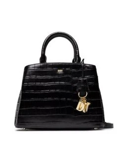 Προϋπολογισμός ✨ DKNY Γυναίκες Τσάντες με Χερούλι Τσάντα Paige Md Satchel R23DP327 Μαύρο ❤️