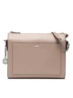 Ολοκαίνουργιο 😀 DKNY Γυναίκες Τσάντες Χιαστί Τσάντα Bryant Med Box Cbody R74E3005 Μπεζ ❤️