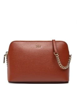 Καλύτερη πώληση 🧨 DKNY Γυναίκες Τσάντες Χιαστί Τσάντα Bryant-Dome Cbody-Su R83E3655 Καφέ ✨