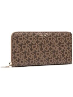 Ολοκαίνουργιο 🔔 DKNY Γυναίκες Πορτοφόλια Μεγάλο Πορτοφόλι Γυναικείο Bryant New Zip Around R831J658 Καφέ ❤️