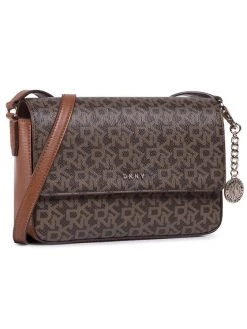 Αγορά 😉 DKNY Γυναίκες Τσάντες με Χερούλι Τσάντα Bryant Md Flap Xbody R82EJ467 Καφέ 🔥