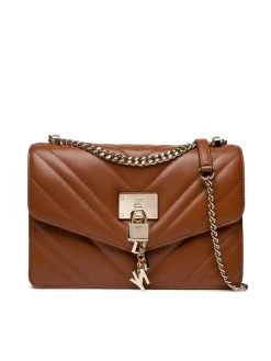 Νέος 🥰 DKNY Γυναίκες Τσάντες Βραδινές Τσάντα Elissa Lg Shoulder B R223B281 Καφέ 💯