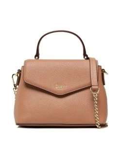 Best Pirce ⭐ DKNY Γυναίκες Τσάντες με Χερούλι Τσάντα Frankie Th Crossbody R22EAS56 Καφέ 😀