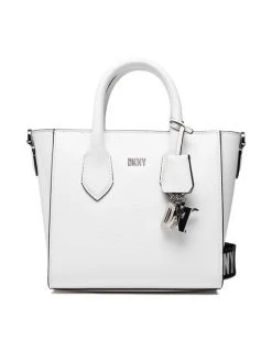 Πολύ καλή προσφορά ⌛ DKNY Γυναίκες Τσάντες με Χερούλι Τσάντα Valery Sm Satchel R22D3Q61 Λευκό 🌟