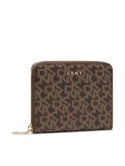 Νέος 🔔 DKNY Γυναίκες Πορτοφόλια Μεγάλο Πορτοφόλι Γυναικείο Bryant - Sm Zip Aroun R831J656 Καφέ 🥰