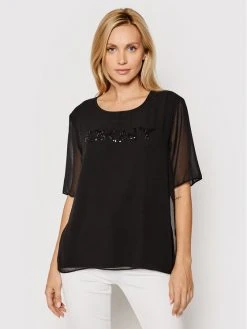 Εξοδος ❤️ DKNY Γυναίκες Μπλουζάκια Μπλουζάκι P0MHSFGG Μαύρο Regular Fit ⭐