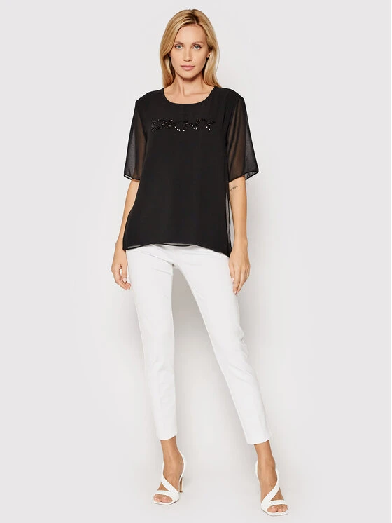 Εξοδος ❤️ DKNY Γυναίκες Μπλουζάκια Μπλουζάκι P0MHSFGG Μαύρο Regular Fit ⭐ 4 Εξοδος ❤️ DKNY Γυναίκες Μπλουζάκια Μπλουζάκι P0MHSFGG Μαύρο Regular Fit ⭐ - Image 2