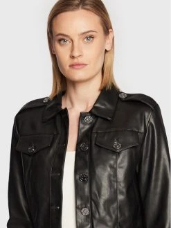 ΧΟΝΔΡΙΚΟ ΕΜΠΟΡΙΟ ⭐ DKNY Γυναίκες Δερμάτινα Μπουφάν Μπουφάν από απομίμηση δέρματος DD2G4315 Μαύρο Regular Fit 🤩 -Ενδυματολογικός Παράδεισος Κατάστημα unnamed file 2890